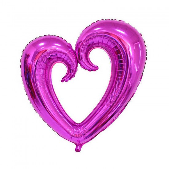 Kalp Folyo Balon Ortası Açık Kalp Folyo Balon Ortası Açık