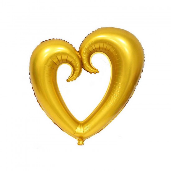 Kalp Folyo Balon Ortası Açık Kalp Folyo Balon Ortası Açık