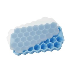 Kapaklı Petek 37 Delik Buz Küpü Tepsisi Silikon 20.5X12 CM Kapaklı Petek 37 Delik Buz Küpü Tepsisi Silikon 20.5X12 CM