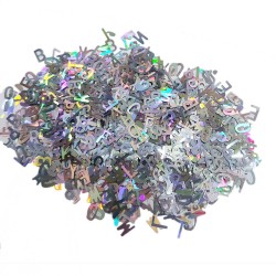 Karışık Glitter Harf Epoksi Reçine Harfleri 100 GRAM Karışık Glitter Harf Epoksi Reçine Harfleri 100 GRAM