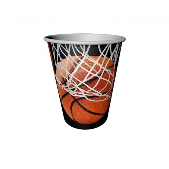 Karton Bardak Basketbol Temalı 220CC  (8 Adet)