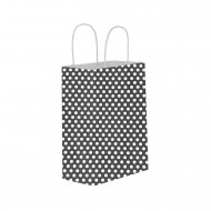 Kağıt Hediye Çantası Küçük Boy Puantiyeli 18X24 (25 Adet) Kağıt Hediye Çantası Küçük Boy Puantiyeli 18X24 (25 Adet)