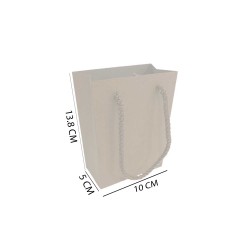 İp Saplı Karton Çanta Minik Boy Düz Renk 13.8X10X5 CM (25 Adet)  İp Saplı Karton Çanta Minik Boy Düz Renk 13.8X10X5 CM (25 Adet)