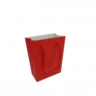 İp Saplı Karton Çanta Minik Boy Düz Renk 13.8X10X5 CM (25 Adet) 