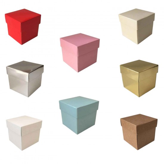 Komple Karton Kutu Düz Renk 6X6X6 CM (25 Adet) Komple Karton Kutu Düz Renk 6X6X6 CM (25 Adet)