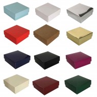 Komple Karton Kutu Düz Renk 7X7X2.2 CM (25 Adet)