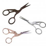 Metal  Makas Sade Süslenmemiş Kuğu Modeli Söz Nişan Makası 