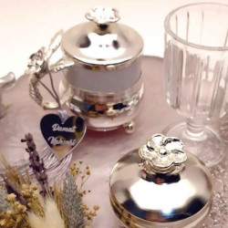 Lüx Çiçekli  Damat Fincanı Ve Lokumluk  Seti