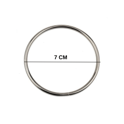 Metal Halka Çanta Halkası 7 CM (25 Adet) Metal Halka Çanta Halkası 7 CM (25 Adet)