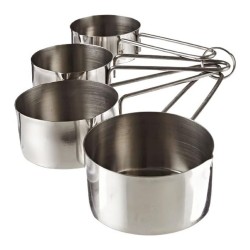 Metal Paslanmaz Ölçü Kaşıkları Ölçek Seti 4 Lü Metal Paslanmaz Ölçü Kaşıkları Ölçek Seti 4 Lü