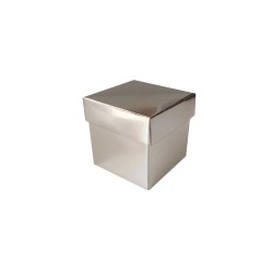 Metalize Parlak Komple Karton Kutu Düz Renk 6X6X6 CM (25 Adet) Metalize Parlak Komple Karton Kutu Düz Renk 6X6X6 CM (25 Adet)