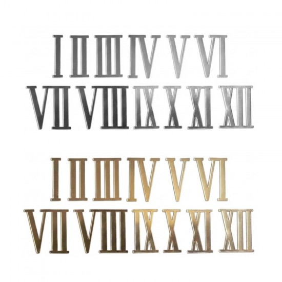 Pleksi Saat Roma Rakamları Seti 3.8 CM