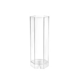 Poli Karbon Mum Kalıbı Altı Köşeli  15 CM 6239 Poli Karbon Mum Kalıbı Altı Köşeli  15 CM 6239