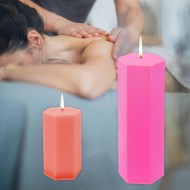 Poli Karbon Mum Kalıbı Altı Köşeli  9.3X5.5 CM 