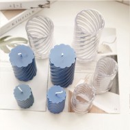 Poli Karbon Mum Kalıbı Mika Sert Plastik Burgulu Mum Kalıbı 16.5 CM 6236 Poli Karbon Mum Kalıbı Mika Sert Plastik Burgulu Mum Kalıbı 16.5 CM 6236