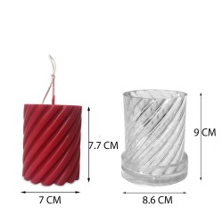 Poli Karbon Mum Kalıbı Mika Sert Plastik Burgulu Mum Kalıbı 8,6X9 CM 6234 Poli Karbon Mum Kalıbı Mika Sert Plastik Burgulu Mum Kalıbı 8,6X9 CM 6234