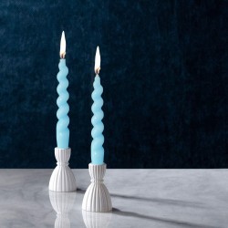 Poli Karbon Mum Kalıbı Şamdanlık Spiral Burgulu Uzun Kalıbı 18 CM Poli Karbon Mum Kalıbı Şamdanlık Spiral Burgulu Uzun Kalıbı 18 CM