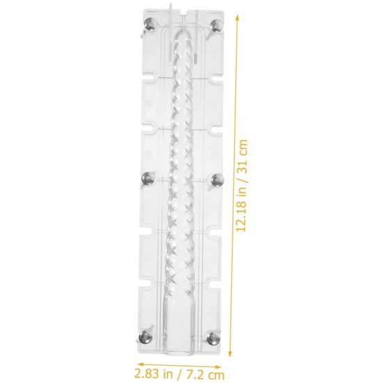 Poli Karbon Mum Kalıbı Şamdanlık Uzun Burgulu 31 CM Poli Karbon Mum Kalıbı Şamdanlık Uzun Burgulu 31 CM