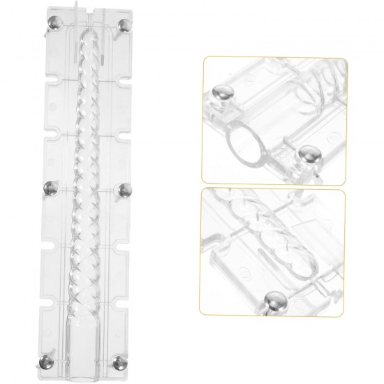 Poli Karbon Mum Kalıbı Şamdanlık Uzun Burgulu 31 CM Poli Karbon Mum Kalıbı Şamdanlık Uzun Burgulu 31 CM