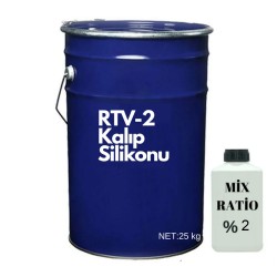 RTV-2 Kalıp Silikonu 5 SHORE Yarı Şeffaf (25 KG) RTV-2 Kalıp Silikonu 5 SHORE Yarı Şeffaf (25 KG)