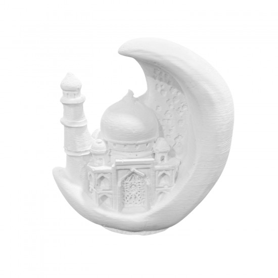 Silikon 3D Ay Hilal İçinde Cami Model Taş Tozu Kalıbı Silikon 3D Ay Hilal İçinde Cami Model Taş Tozu Kalıbı