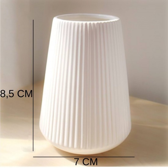 Silikon 3D Kalıp Vazo Kalıb Taş Tozu ve Beton Kalıbı 10X9,5 CM