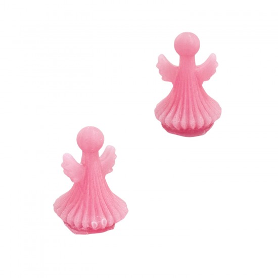 Silikon 3D Dik Çizgili Küçük Kanatlı Minimalist Melek Mum Kalıbı