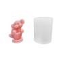 Silikon 3D Fincanın İçine Oturmuş Sevimli Fil Mum Kalıbı Silikon 3D Fincanın İçine Oturmuş Sevimli Fil Mum Kalıbı