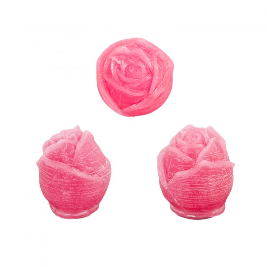Silikon 3D Gül Goncası Mum Kalıbı Silikon 3D Gül Goncası Mum Kalıbı