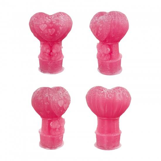 Silikon 3D Kalp Balonu İçinde Minik Ayıcık Çifti Mum Kalıbı Silikon 3D Kalp Balonu İçinde Minik Ayıcık Çifti Mum Kalıbı