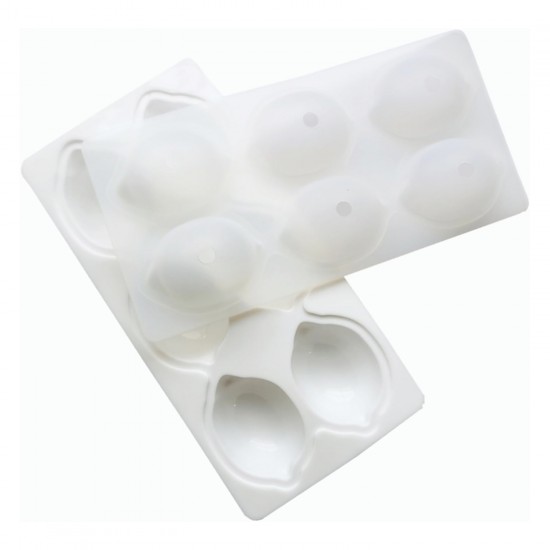 Silikon 3D Limon Şekilli Kapaklı Kek Kalıbı 6 Lı Silikon 3D Limon Şekilli Kapaklı Kek Kalıbı 6 Lı