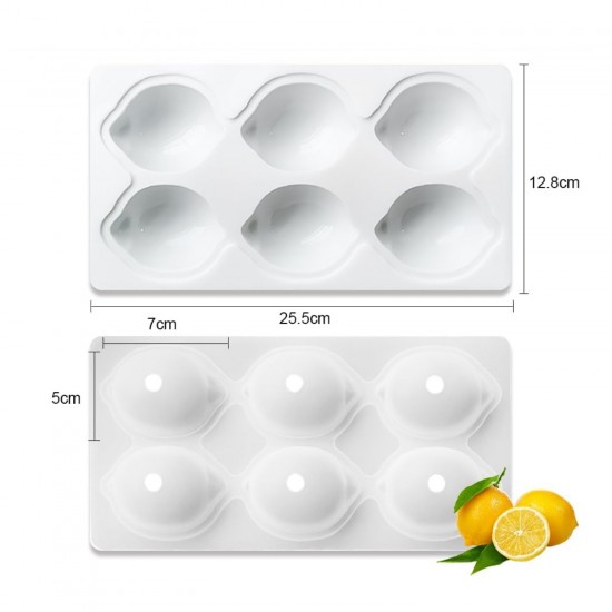Silikon 3D Limon Şekilli Kapaklı Kek Kalıbı 6 Lı Silikon 3D Limon Şekilli Kapaklı Kek Kalıbı 6 Lı