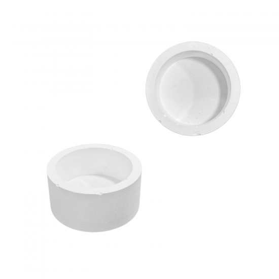 Silikon 3D Yuvarlak Taş Tozu Saksı ve Mumluk Kalıbı