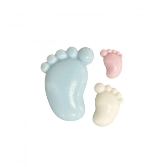 Silikon Bombeli Bebek Ayağı Şekilli Şeker Hamuru Kalıbı Silikon Bombeli Bebek Ayağı Şekilli Şeker Hamuru Kalıbı