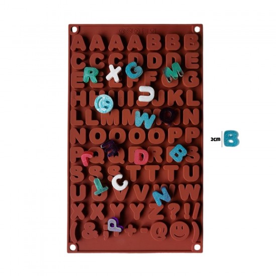 Silikon Bubble Alfabe Harfleri Çikolata Kalıbı 2 CM Silikon Bubble Alfabe Harfleri Çikolata Kalıbı 2 CM