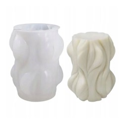 Silikon Büyük Dalga Mum Kalıbı Sütun Mum Kalıbı 9.1X7.3 CM Silikon Büyük Dalga Mum Kalıbı Sütun Mum Kalıbı 9.1X7.3 CM