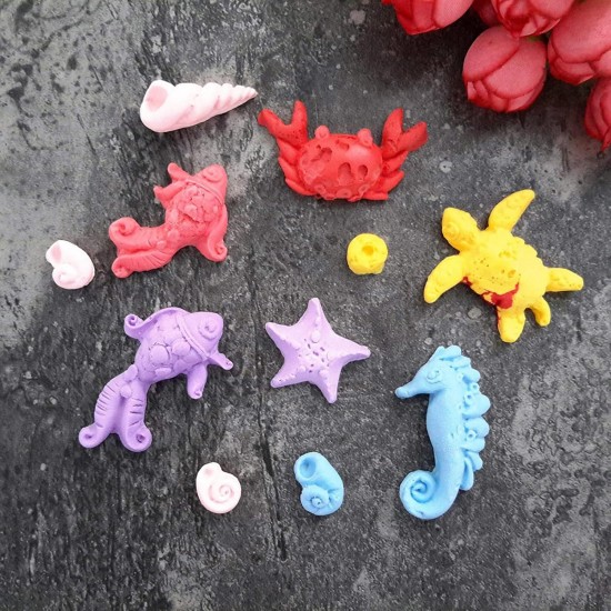 Silikon Deniz Canlıları Figürleri Şeker Hamuru Kalıbı Silikon Deniz Canlıları Figürleri Şeker Hamuru Kalıbı