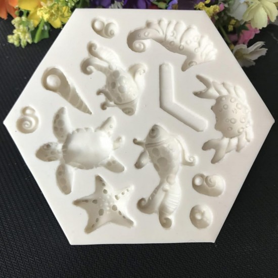 Silikon Deniz Canlıları Figürleri Şeker Hamuru Kalıbı Silikon Deniz Canlıları Figürleri Şeker Hamuru Kalıbı
