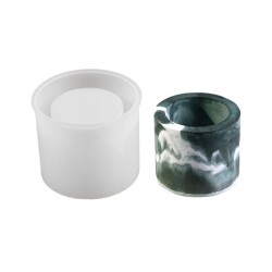 Silikon Epoksi Taş Tozu Mumluk Kalemlik Saksı Kalıbı 7X8.5 CM Silikon Epoksi Taş Tozu Mumluk Kalemlik Saksı Kalıbı 7X8.5 CM