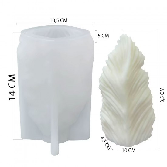 Silikon Mum 3D Geometrik Büyük Boy Yaprak Sabun Beton Ve Taş Tozu Kalıbı Silikon Mum 3D Geometrik Büyük Boy Yaprak Sabun Beton Ve Taş Tozu Kalıbı