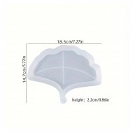 Silikon Ginkgo Yaprağı Tepsi Kalıbı - Epoksi, Beton ve Alçı için Dekoratif Kalıp