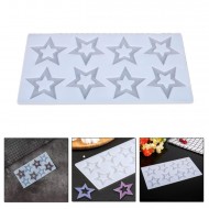 Silikon İçi Boş Yıldız Çikolata ve Şeker Kalıbı 8 Li