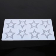 Silikon İçi Boş Yıldız Çikolata ve Şeker Kalıbı 8 Li