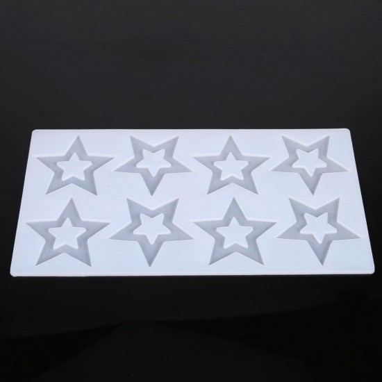 Silikon İçi Boş Yıldız Çikolata ve Şeker Kalıbı 8 Li