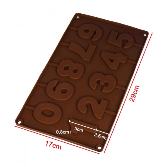 Silikon Kalıp Bombeli Pasta Rakam Şeker Lolipop Kalıbı Silikon Kalıp Bombeli Pasta Rakam Şeker Lolipop Kalıbı