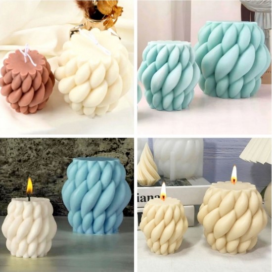 Silikon Mum Yağmur Damlası Şekilli Büyük Boy 3D Geometrik Kavisli Sütun Sabun Kalıbı Silikon Mum Yağmur Damlası Şekilli Büyük Boy 3D Geometrik Kavisli Sütun Sabun Kalıbı