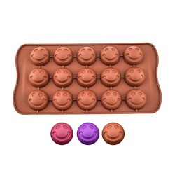 Silikon Kalıp Çikolata Ve Buz Gülen Yüz Emoji Şeker Hamuru Kek Kalıbı 15 Li Silikon Kalıp Çikolata Ve Buz Gülen Yüz Emoji Şeker Hamuru Kek Kalıbı 15 Li