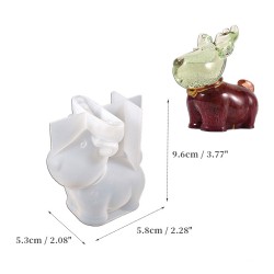 Silikon Kalıp Dekoratif Yılbaşı Geyik Noel Dekorasyon Mum Kalıbı 9.6X5.8 CM Silikon Kalıp Dekoratif Yılbaşı Geyik Noel Dekorasyon Mum Kalıbı 9.6X5.8 CM