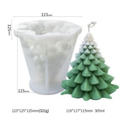 Silikon Kalıp Dekoratif Yılbaşı Noel Ağacı Noel Dekorasyon Mum Kalıbı 11.7X11 CM Silikon Kalıp Dekoratif Yılbaşı Noel Ağacı Noel Dekorasyon Mum Kalıbı 11.7X11 CM