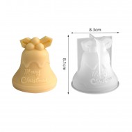 Silikon Kalıp Dekoratif Yılbaşı Zil Çan Noel Dekorasyon Mum Kalıbı 8.3X8.1 CM Silikon Kalıp Dekoratif Yılbaşı Zil Çan Noel Dekorasyon Mum Kalıbı 8.3X8.1 CM